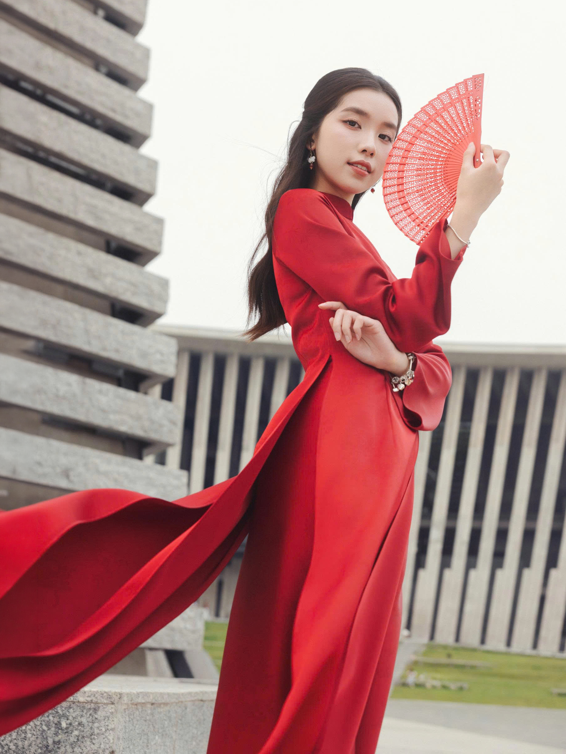 Quần áo dài lụa gấm_AD.3-3254
