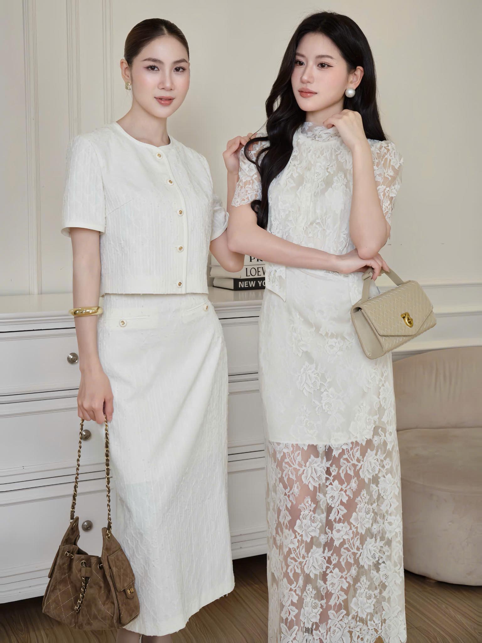 Áo ký giả kẻ ô cổ tròn tay cộc_CV.2-1065