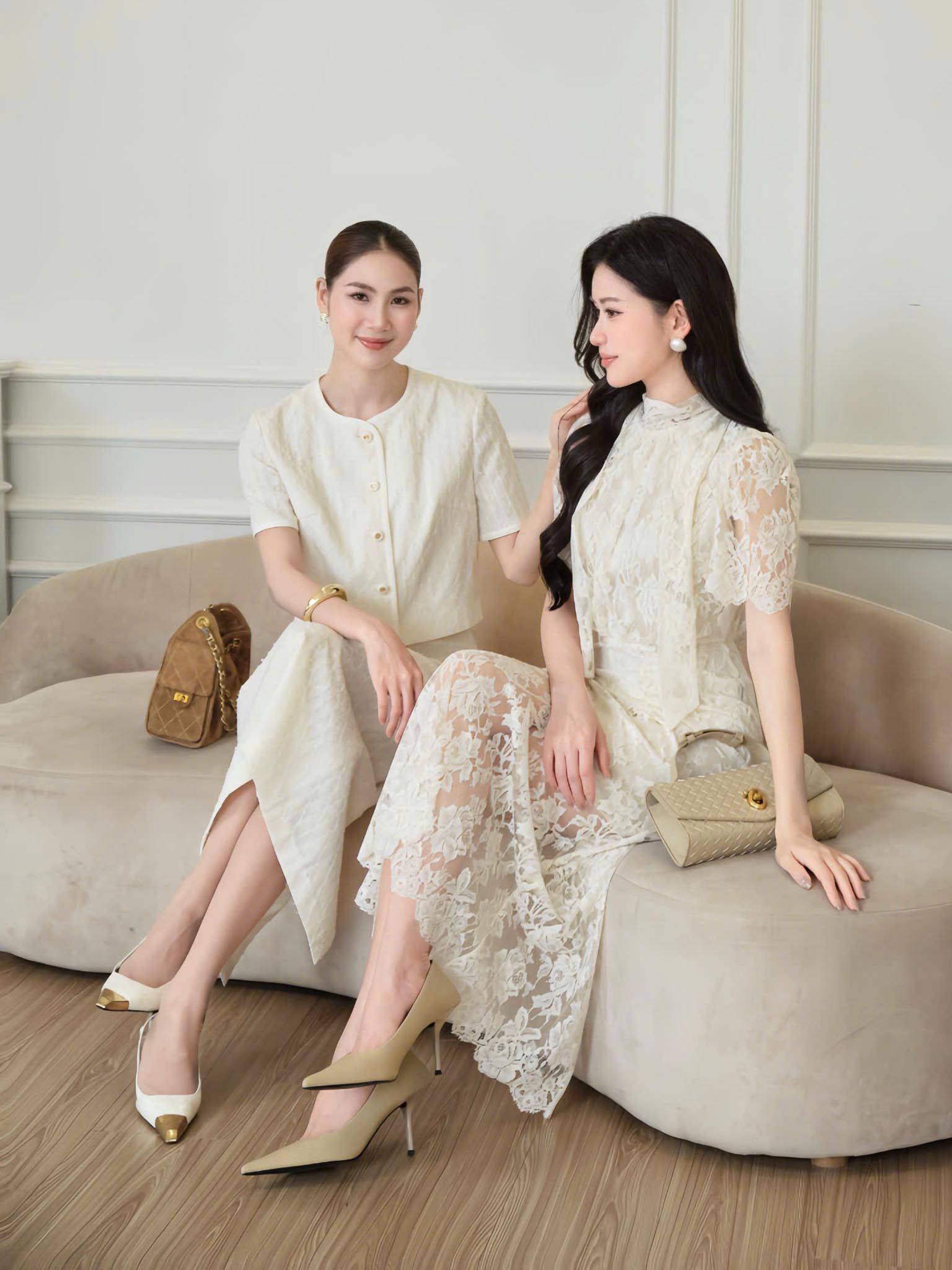 Áo ký giả kẻ ô cổ tròn tay cộc_CV.2-1065