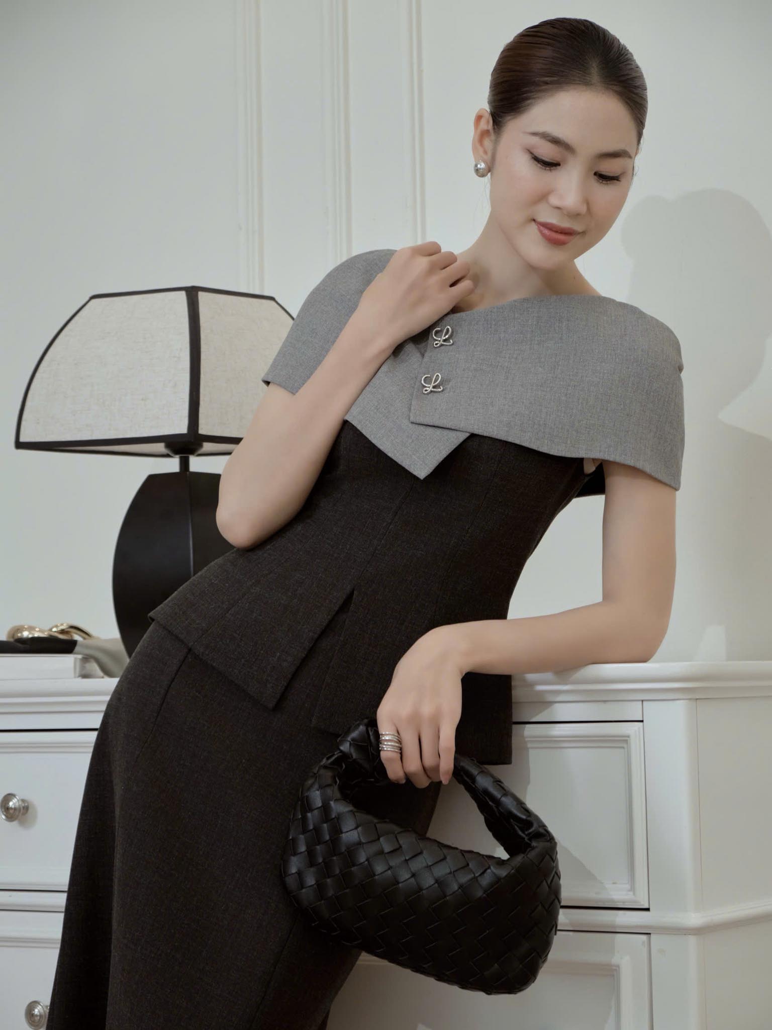 Chân váy midi cạp liền_A.1-3481